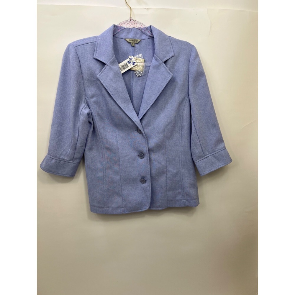 NEW Jonie B. Blazer Light‎ Purple Lavender 3/4 Sleeves Womens Size PM Org $40